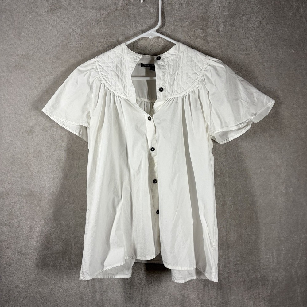 American Retro Flutter Blouse Size 38 Romantic Cottage Parisian Easy Elegance